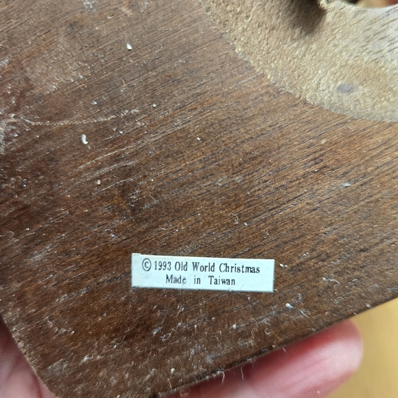 EM Merck Vintage Light Up Santa In Sleigh Old World Christmas 10th Anniversary - Picture 7 of 9